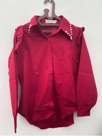 Kemeja Preloved Warna Merah - Monza